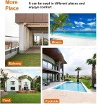 Sturdy Acacia Patio Chair with Armrests