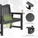 ONBRILL 2-Person Weatherproof Outdoor Garden Bench