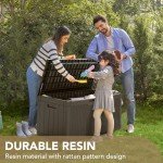 100 Gallon Waterproof Resin Deck Box for Outdoors