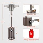 Hykolity 50,000 BTU Propane Patio Heater Table