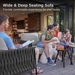 EAST OAK 5-Piece Outdoor Patio Sofa Set