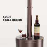 SMUG 48,000 BTU Outdoor Patio Heater with Wheels