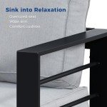 Wisteria Lane All-Weather Outdoor Aluminum Loveseat