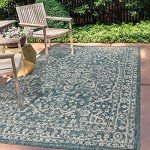 Malta Bohemian Medallion Indoor Outdoor Area Rug