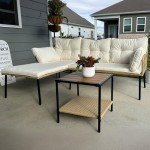 3-Piece Wicker Sectional Patio Furniture Set