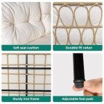 3-Piece Wicker Sectional Patio Furniture Set