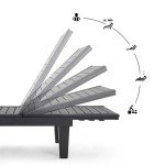 Adjustable Waterproof Outdoor Chaise Lounge Chairs - Set of 2