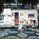 Waterproof Reversible 5x8ft Outdoor Area Rug