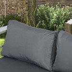 Outsunny 69" Modern 3-Seater Aluminum Patio Sofa