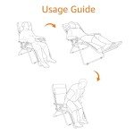 Black Adjustable Zero Gravity Lounge Chair with Pillow