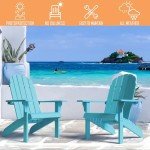 Blue Weather Resistant PolyTEAK Adirondack Chair