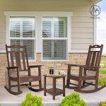 Oversized All-Weather Outdoor Rocking Chair