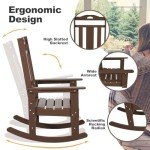Oversized All-Weather Outdoor Rocking Chair