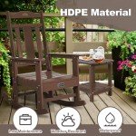 Oversized All-Weather Outdoor Rocking Chair