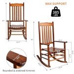 Outvita Outdoor High Back Rocking Chair
