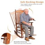 Outvita Outdoor High Back Rocking Chair