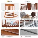 Outvita Outdoor High Back Rocking Chair