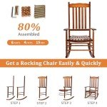 Outvita Outdoor High Back Rocking Chair