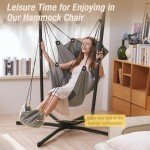 MICEPLAY 360° Swivel Hammock Chair with Stand