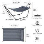 YITAHOME Heavy-Duty Portable Hammock with Stand