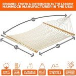 13 ft. Double Hand Woven Cotton Rope Hammock