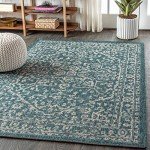 Malta Bohemian Medallion Indoor Outdoor Area Rug