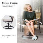 7-Piece Outdoor Dining Set with Swivel Chairs