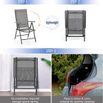 PHI VILLA 4-Piece Patio Dining Set with Umbrella