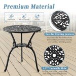 3-Piece Outdoor Bistro Table and Chair Set
