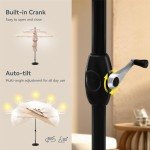 PHI VILLA 4-Piece Patio Dining Set with Umbrella