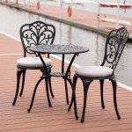 3-Piece Outdoor Bistro Table and Chair Set