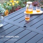 7-Piece Rectangular Steel Patio Dining Set