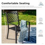 9-Piece Outdoor Patio Dining Set with Umbrella Hole