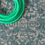 Malta Bohemian Medallion Indoor Outdoor Area Rug