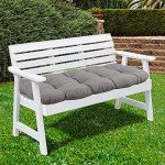 Premium Outdoor Loveseat Chair Cushions - Silver