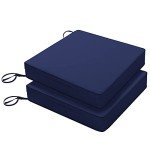 Blue Outdoor Patio Chair Cushions – Set of 2
