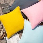 Yellow Outdoor Waterproof Throw Pillow Covers - Set of 2
