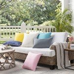 Yellow Outdoor Waterproof Throw Pillow Covers - Set of 2