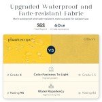 Yellow Outdoor Waterproof Throw Pillow Covers - Set of 2