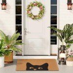 Cute Cat Welcome Mat for Indoor/Outdoor Use