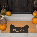 Cute Cat Welcome Mat for Indoor/Outdoor Use