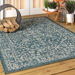 Malta Bohemian Medallion Indoor Outdoor Area Rug
