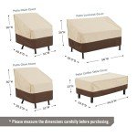 Loriano 4-Piece Waterproof Patio Furniture Cover Set
