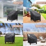 Waterproof Deep Seat Patio Chair Covers - 2 Pack