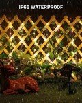 33Ft Solar Fairy String Lights with Ivy