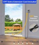 Luckystyle 120FT LED Outdoor String Lights Set