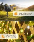 33Ft Solar Fairy String Lights with Ivy
