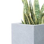 Kante Set of 3 Rectangular Concrete Planters