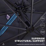 Purple Leaf 10ft Outdoor Cantilever Patio Umbrella