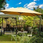 Sunnyglade 10x13ft Cantilever Patio Umbrella - Tan